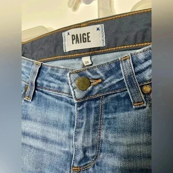 Paige Jimmy Jimmy Crop Dark Wash Size 26 Jeans - Picture 3 of 4